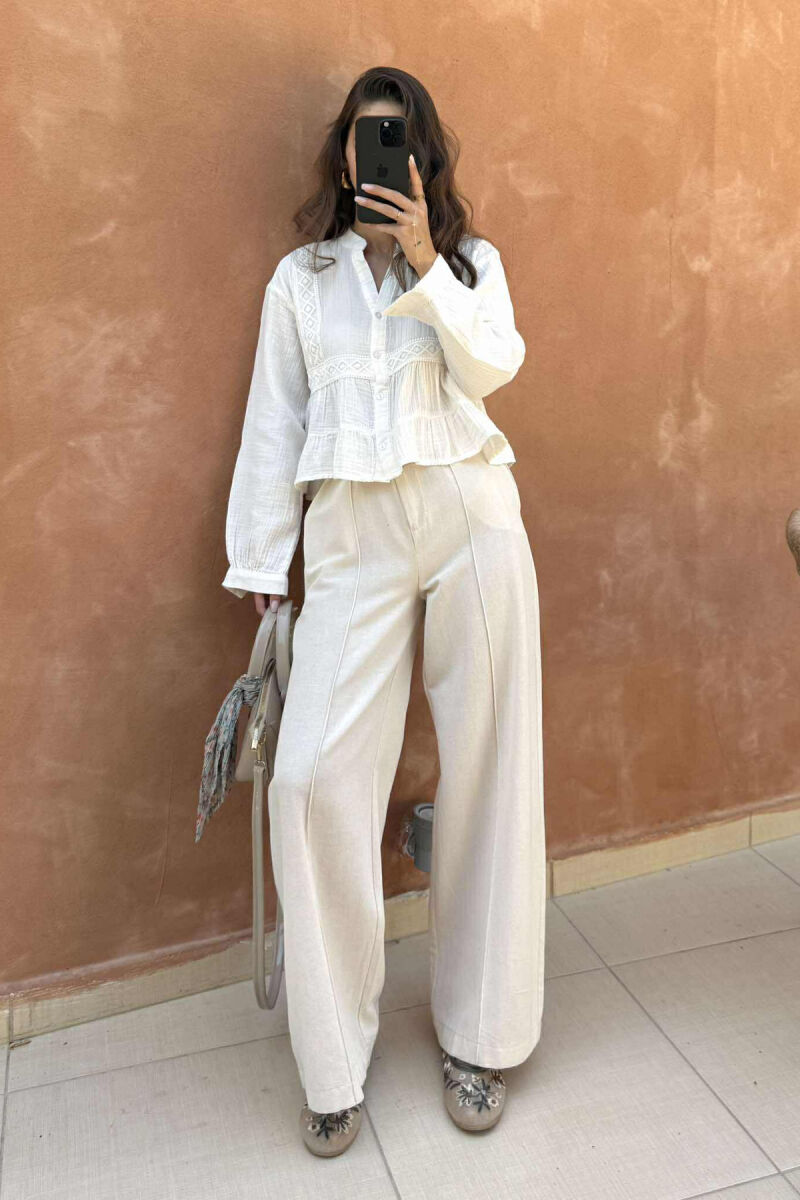 KËMISHË NJË NGJYRËSHE PËR FEMRA NË NGJYRËN E BARDHË - 1