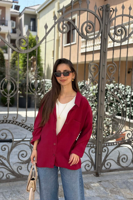 KEMISHE PER FEMRA NE NGJYRE VISHNJE - KLAUDIO FASHION