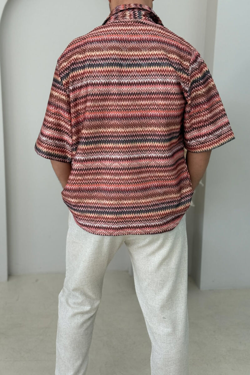 KËMISHË SHUMËNGJYRËSHE PËR MESHKUJ ME DETAJIN E XHEPIT - 3