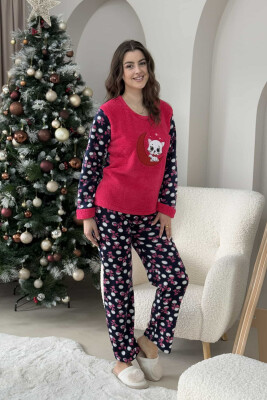 KITTEN IMAGE WOMEN PYJAMAS FUCHSIA/CIKLAMI 