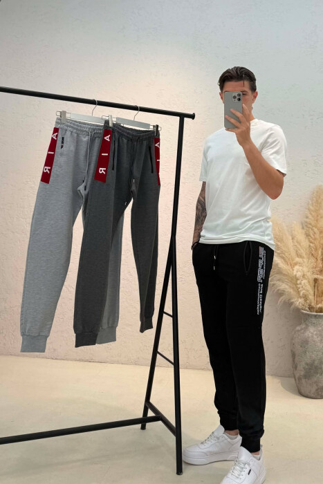 PACK OF 3 PIECES COTTON ONE COLOR MEN SWEATPANTS MULTIPLE/SHNGJ - 3
