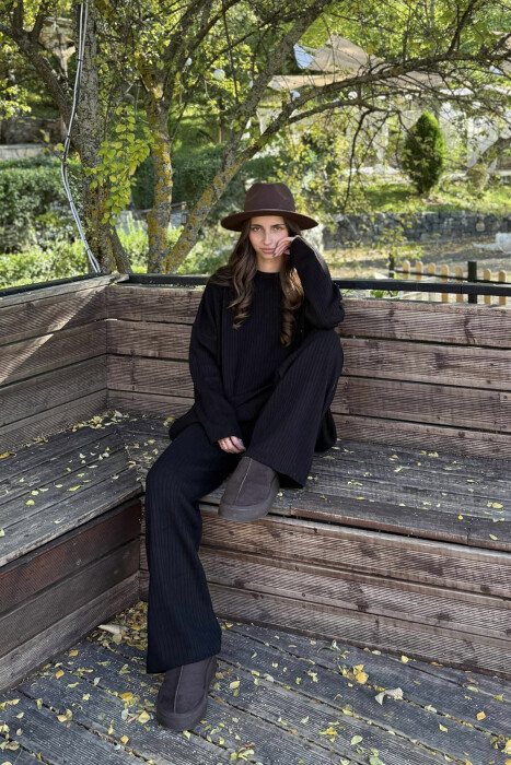 KNIT SET SIMPLE WOMAN BLACK/ E ZEZE - 3