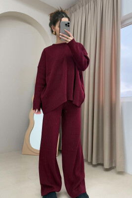 KNIT SET SIMPLE WOMAN BURGUNDY/VISHNJE - 2