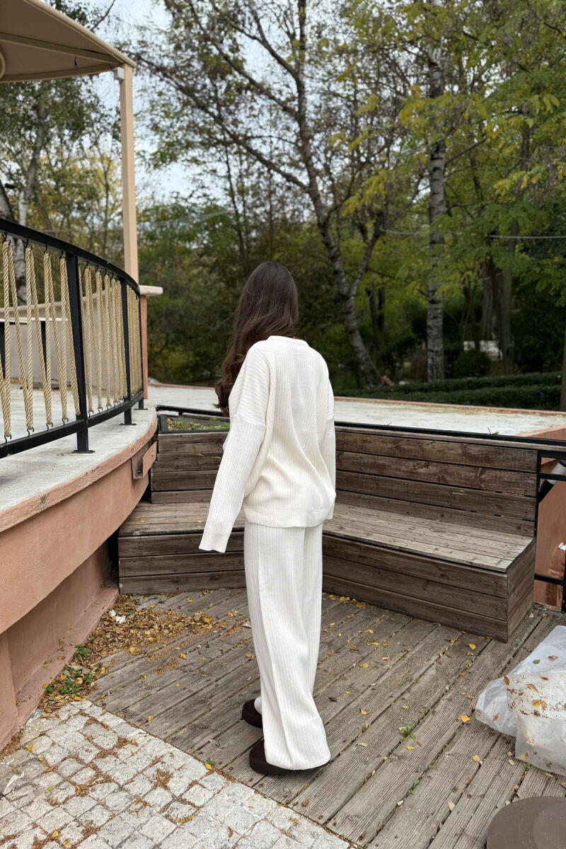 KNIT SET SIMPLE WOMAN CREAM/KREM - 3