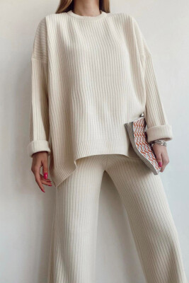 KNIT SET SIMPLE WOMAN CREAM/KREM 