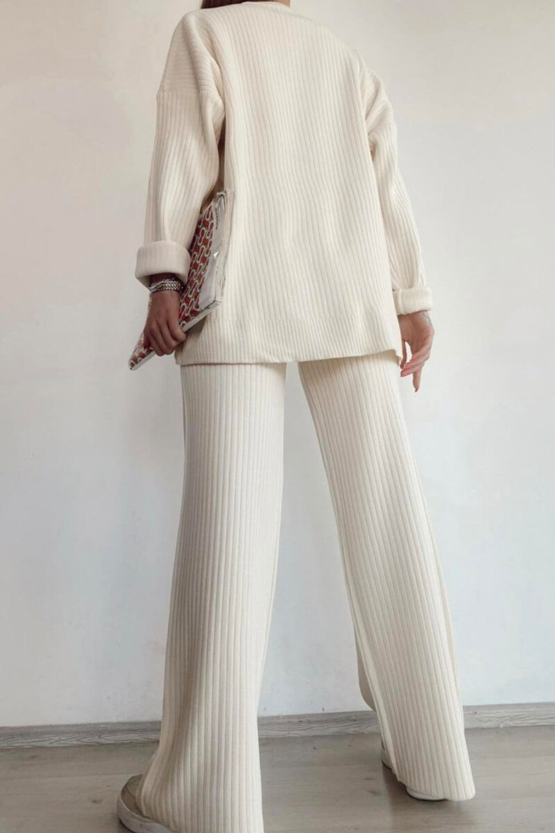 KNIT SET SIMPLE WOMAN CREAM/KREM - 3