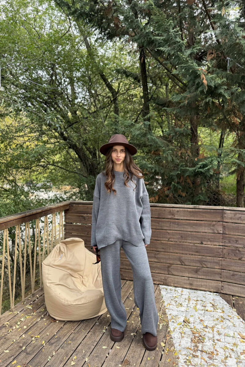 KNIT SET SIMPLE WOMAN GREY/GRI - 1