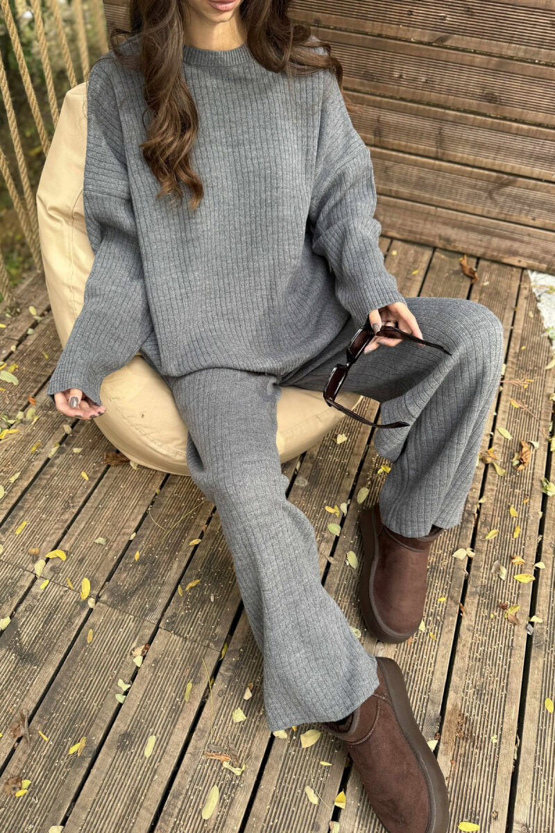 KNIT SET SIMPLE WOMAN GREY/GRI - 2