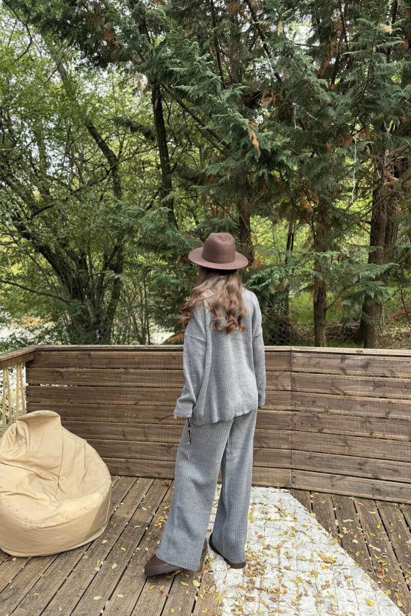 KNIT SET SIMPLE WOMAN GREY/GRI - 4