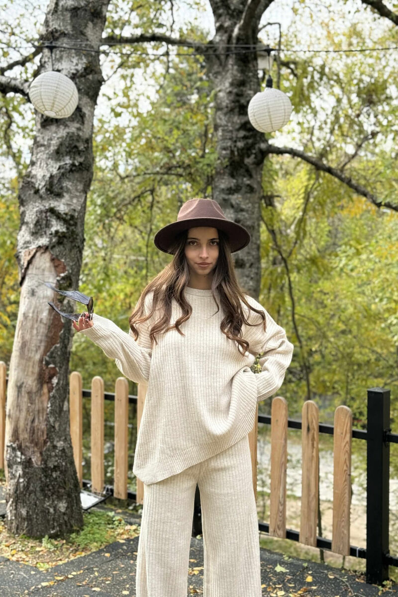 KNIT SET SIMPLE WOMAN LIGHT BEIGE/BZHZB - 3
