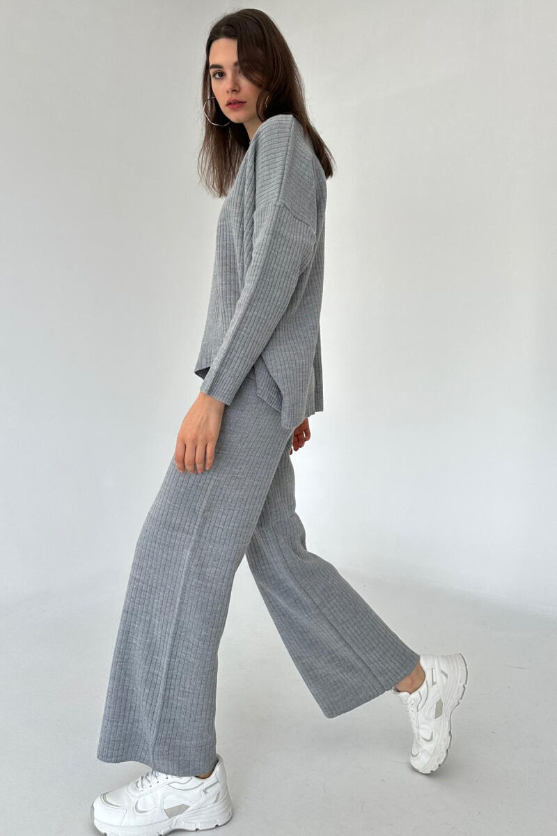 KNIT SET SIMPLE WOMAN LIGHT GREY/GZ - 2