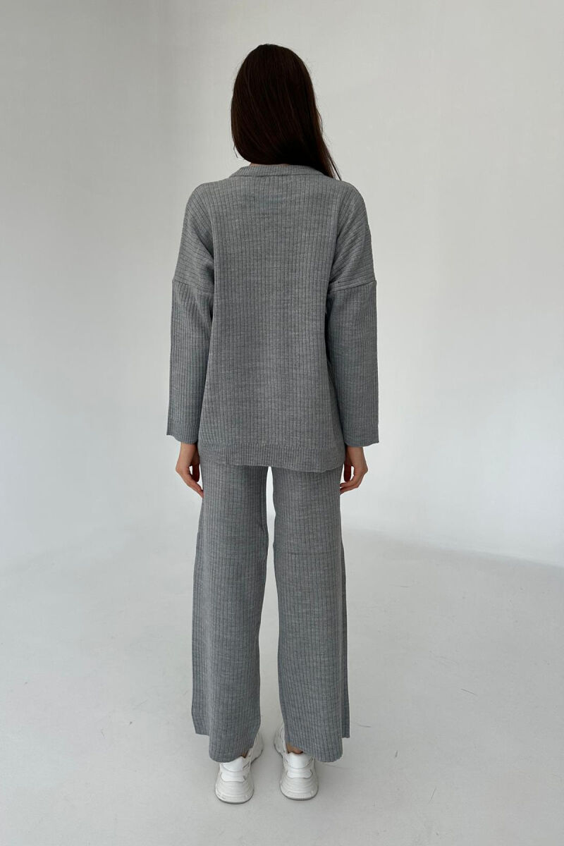 KNIT SET SIMPLE WOMAN LIGHT GREY/GZ - 5