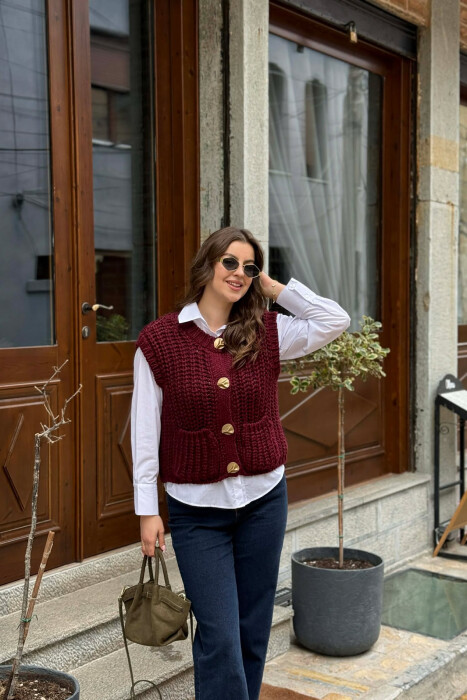 JELEK I THURUR NJE NGJYRESH PER FEMRA NE NGJYRE VISHNJE - KLAUDIO FASHION