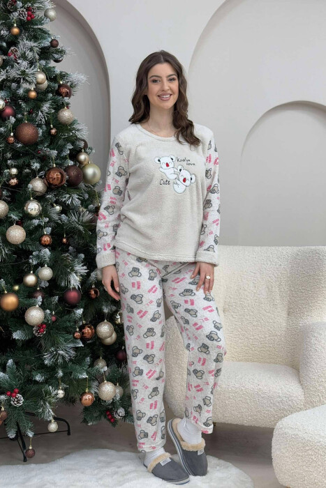 KOALA LOVE WOMEN PYJAMAS CREAM/KREM - KLAUDIO FASHION