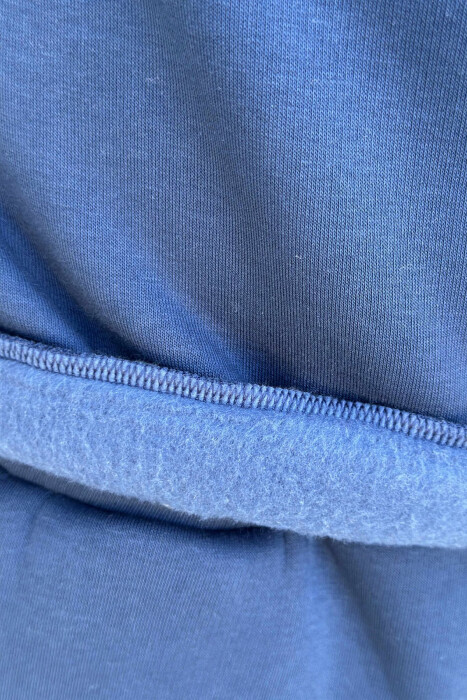 KOSTUM ME PUSH BLUZË + TUTA ME SHKRIME PARA PËR MESHKUJ NË NGJYRË BLU - 5