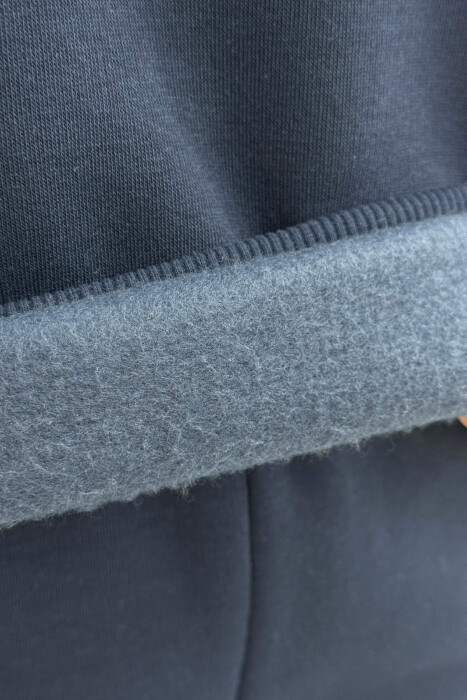 KOSTUM ME PUSH BLUZË+TUTA PËR FEMRA NË NGJYRË BLU TË ERRËT - 7