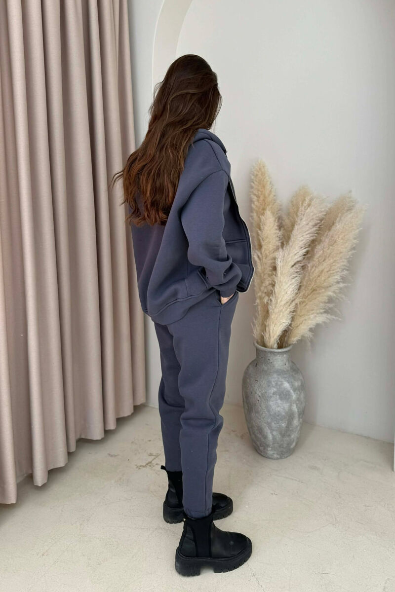 KOSTUM ME PUSH XHAKETE ME KAPUÇ + TUTA PER FEMRA ME NGJYRE GRI TE ERRET - 5