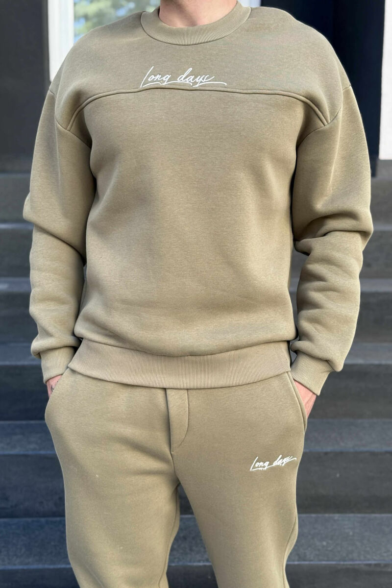 KOSTUM NJË NGJYRËSH BLUZË+TUTA PËR MESHKUJ NË NGJYRË ULLI - 2