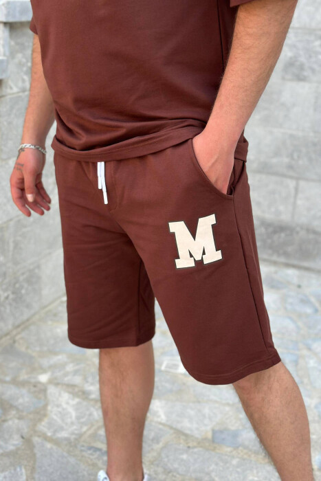 KOSTUM PAMBUKU PËR MESHKUJ NË NGJYRËN KAFE - 5