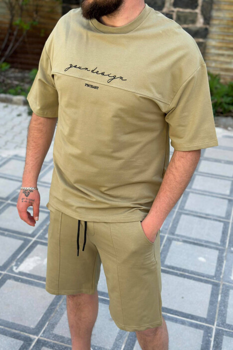 KOSTUM PAMBUKU PËR MESHKUJ NË NGJYRËN MENTE - 4