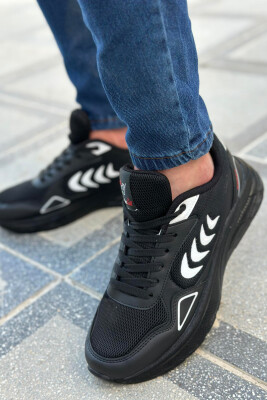 LACING DIFFERENT COLORS MEN SNEAKERS BLACK-BLACK-WHITE/ZZB 