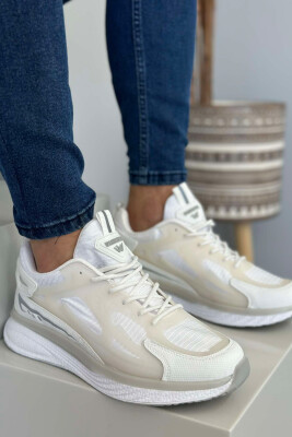 LACING ONE COLOR WOMAN SNEAKERS WHITE-E BARDHE 