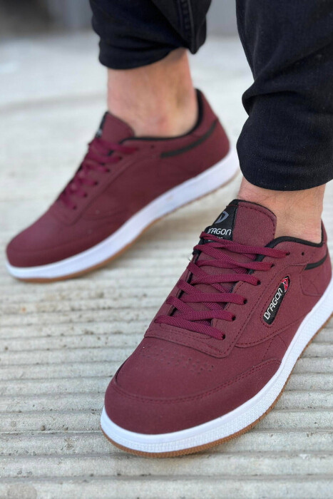 LACING PLATFORM MEN SNEAKERS BURGUNDY/VISHNJE - 3