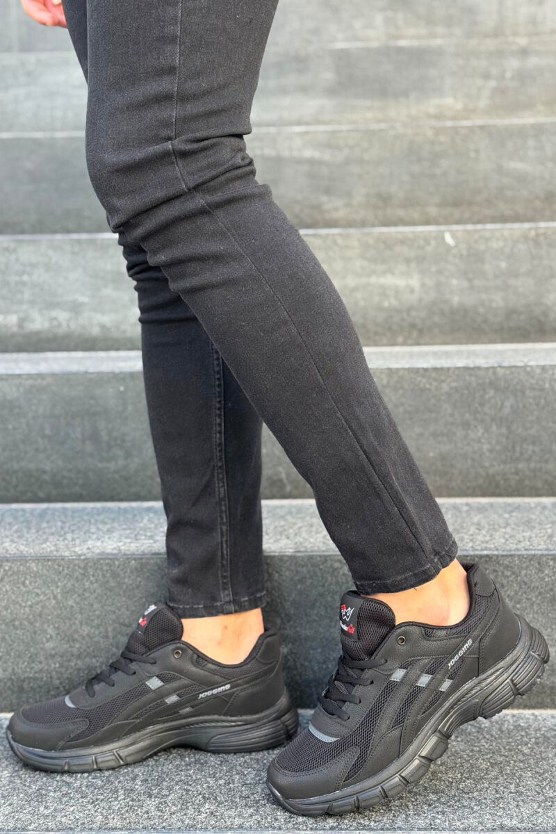 LACING PLATFORM MEN SNEAKERS BLACK/ E ZEZE - 1