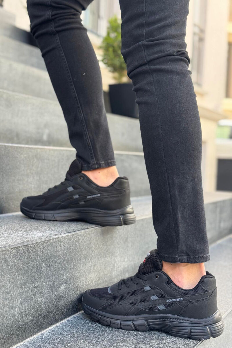 LACING PLATFORM MEN SNEAKERS BLACK/ E ZEZE - 3