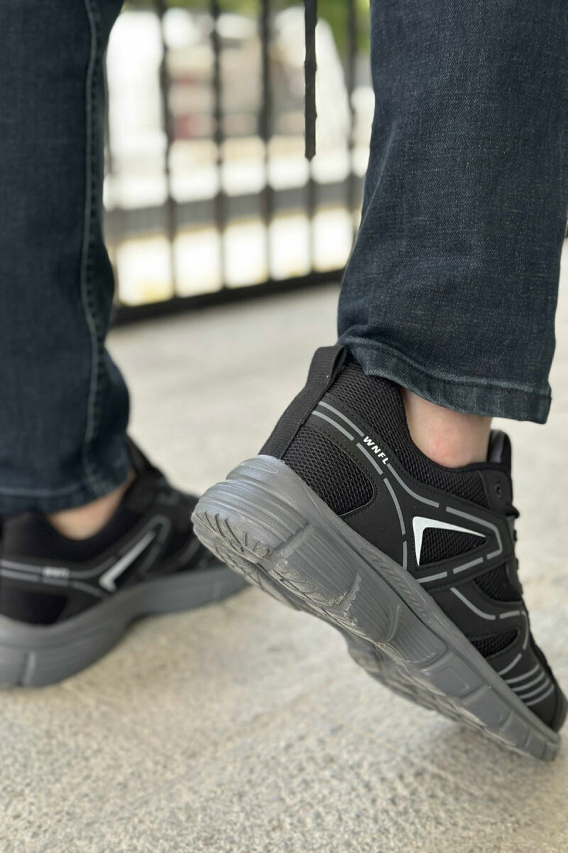 LACING PLATFORM MEN SNEAKERS BLACK-GREY/ZEGR - 2