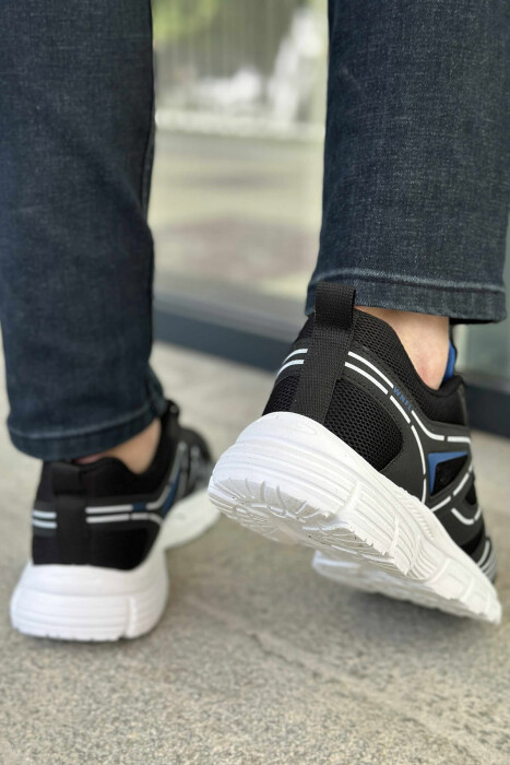 LACING PLATFORM MEN SNEAKERS BLACK-WHITE/ZEBA - 4