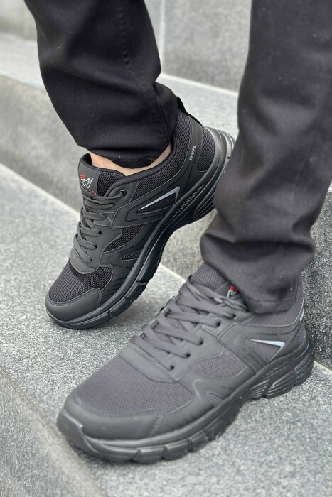 LACING PLATFORM MEN SNEAKERS BLACK/ E ZEZE 