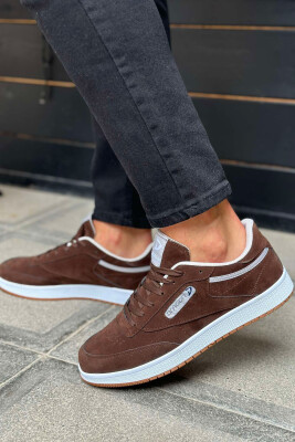 LACING PLATFORM MEN SNEAKERS BROWN/KAFE 