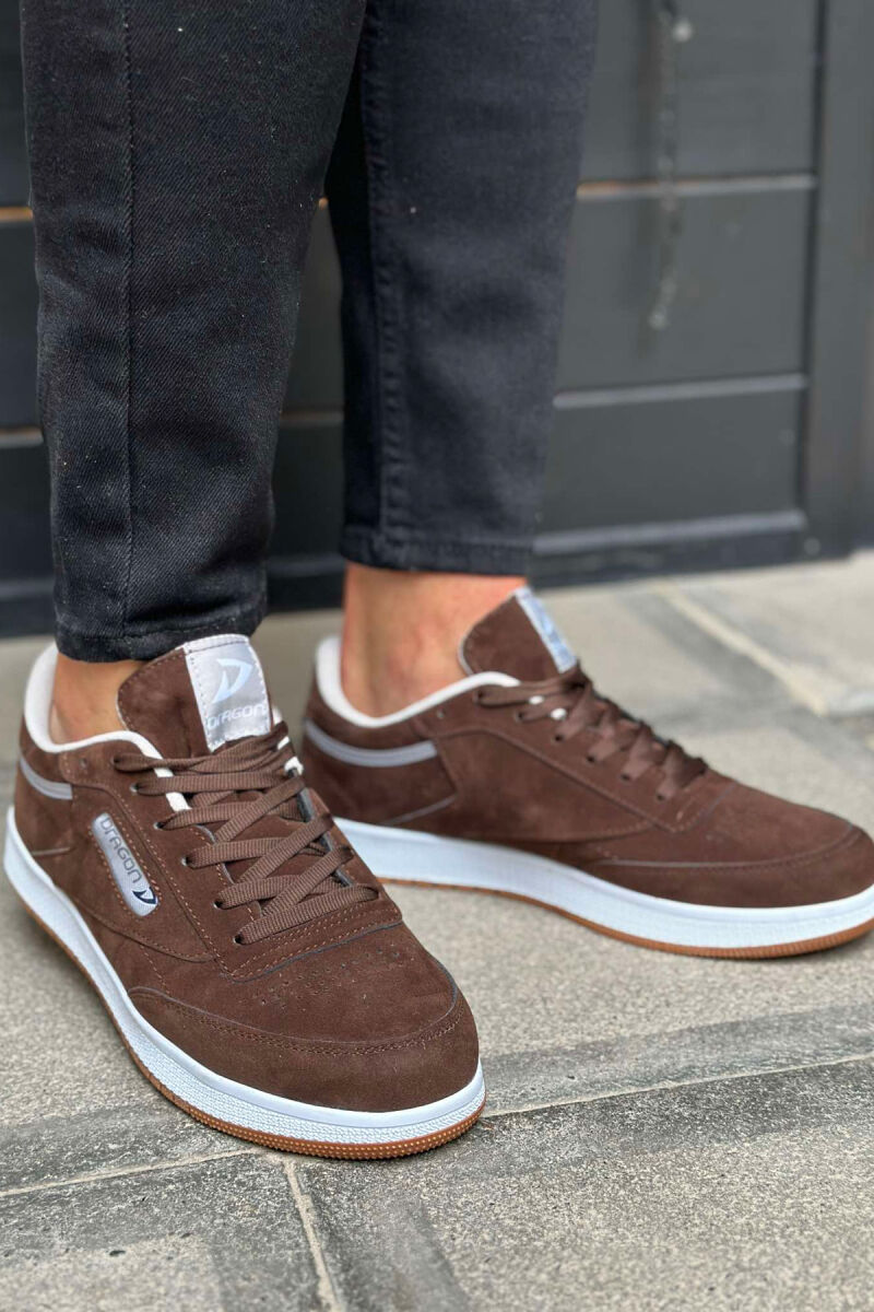 LACING PLATFORM MEN SNEAKERS BROWN/KAFE - 2