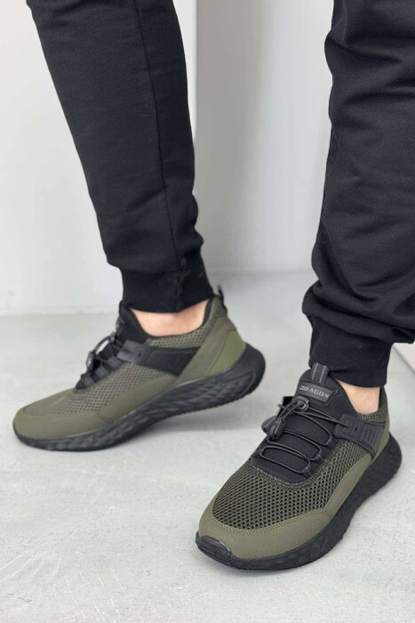 LACING PLATFORM MEN SNEAKERS DARK GREEN/JEE 