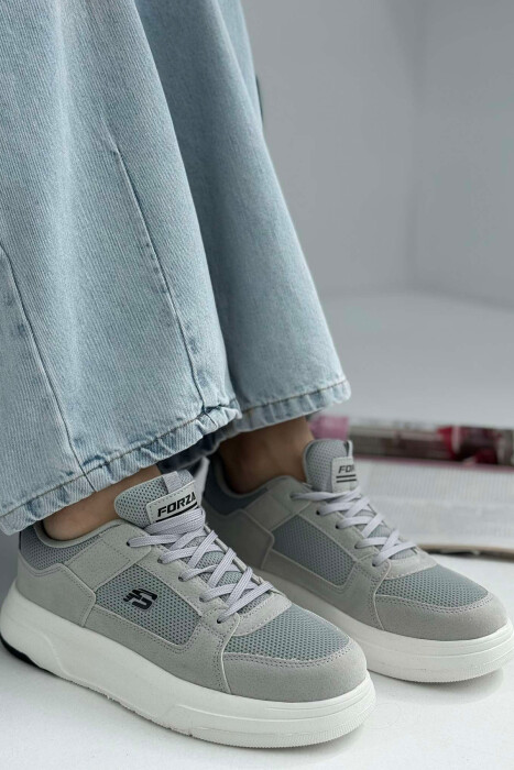 LACING PLATFORM ONE COLOR WOMEN SNEAKERS LIGHT GREY/GZ 