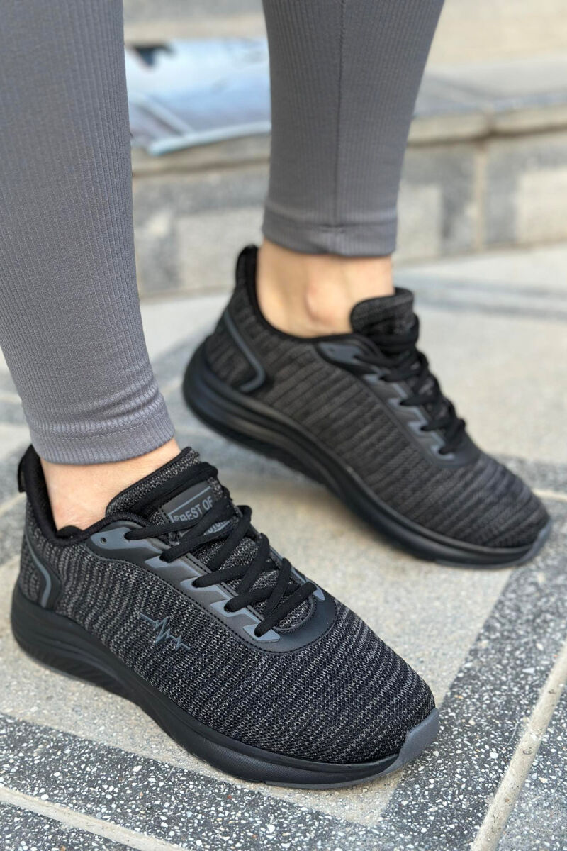 LACING PLATFORM WOMAN SNEAKERS BLACK/ E ZEZE - 3