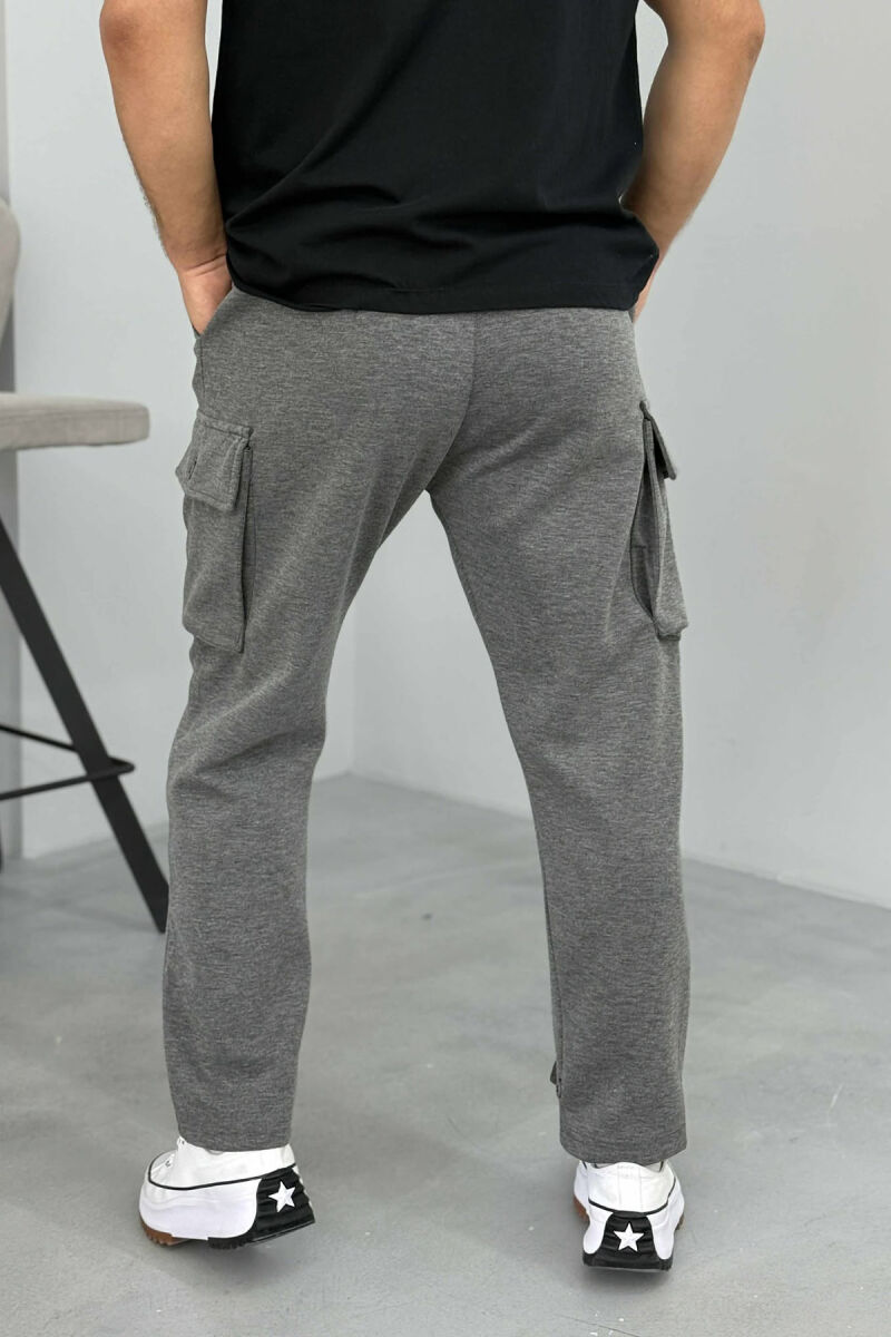 LACING POCKETS DETAIL MEN PANTS GREY/GRI - 3