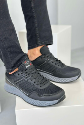 LACING RUNNING MEN SNEAKERS BLACK-GREY/ZEGR 