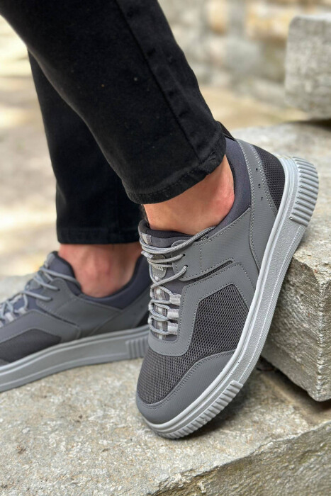 LACING SIMPLE MAN SHOES GREY/GRI - 3