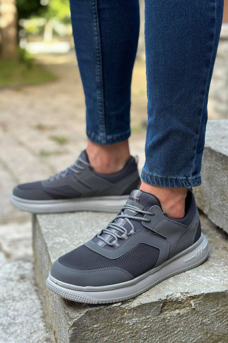LACING SIMPLE MAN SNEAKERS DARK GREY/GEE - 2