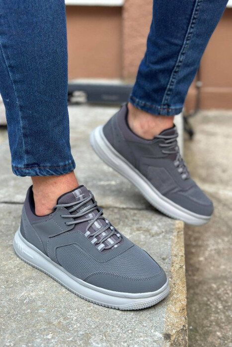 LACING SIMPLE MAN SNEAKERS GREY/GRI - 1