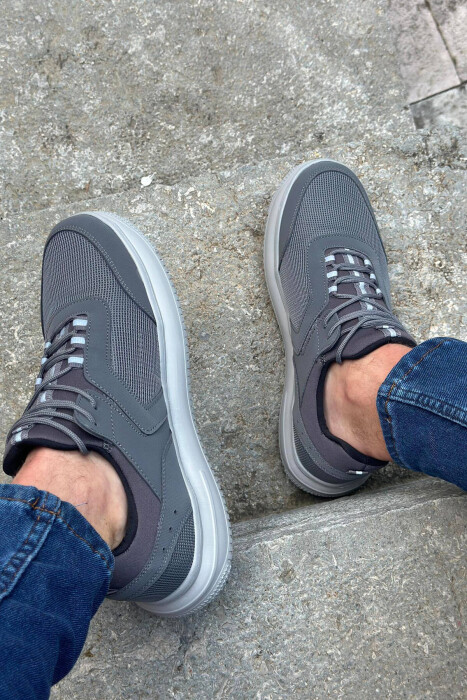 LACING SIMPLE MAN SNEAKERS GREY/GRI - 3