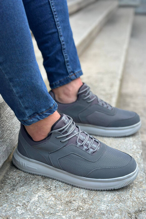 LACING SIMPLE MAN SNEAKERS GREY/GRI - 4