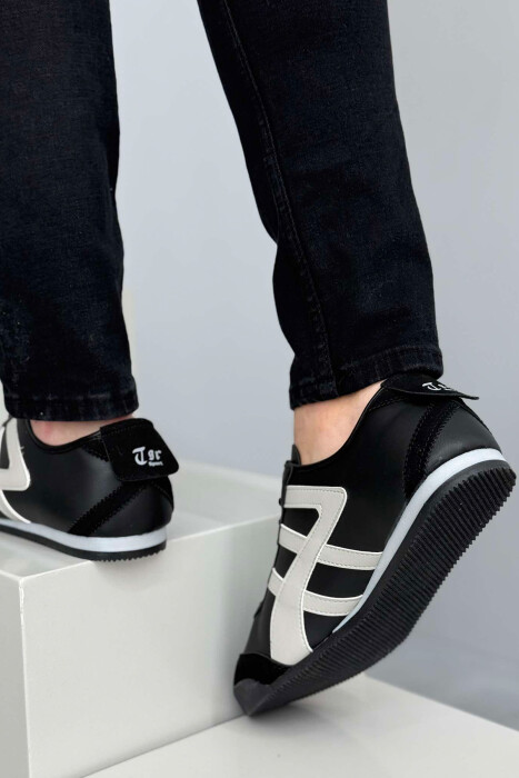 LACING SIMPLE MEN SNEAKERS BLACK/ E ZEZE - 3