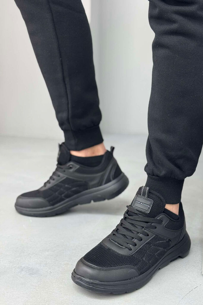 LACING SIMPLE MEN SNEAKERS BLACK/ E ZEZE - 1