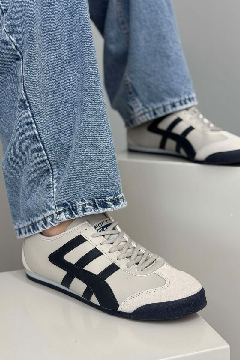 LACING SIMPLE MEN SNEAKERS GREY-BLUE/ GRBL - 7