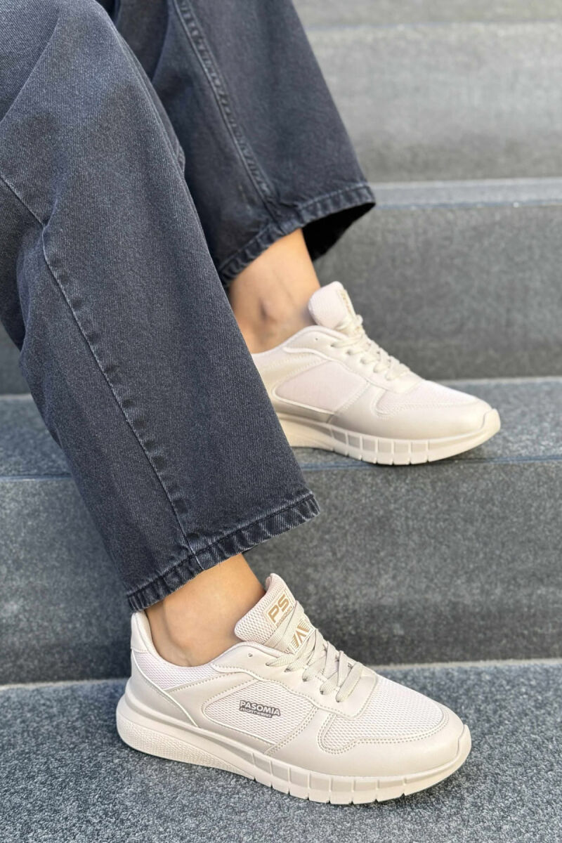 LACING SIMPLE WOMAN SNEAKERS BEIGE/BEZHE - 2
