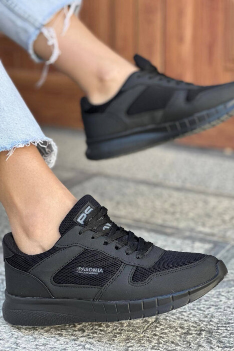 LACING SIMPLE WOMAN SNEAKERS BLACK/ E ZEZE - 3