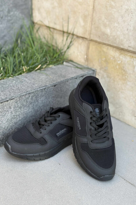 LACING SIMPLE WOMAN SNEAKERS BLACK/ E ZEZE 